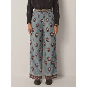 NEW MAISON HOTEL jimmy micro-corduroy pants in waterlillies cerulean mist
